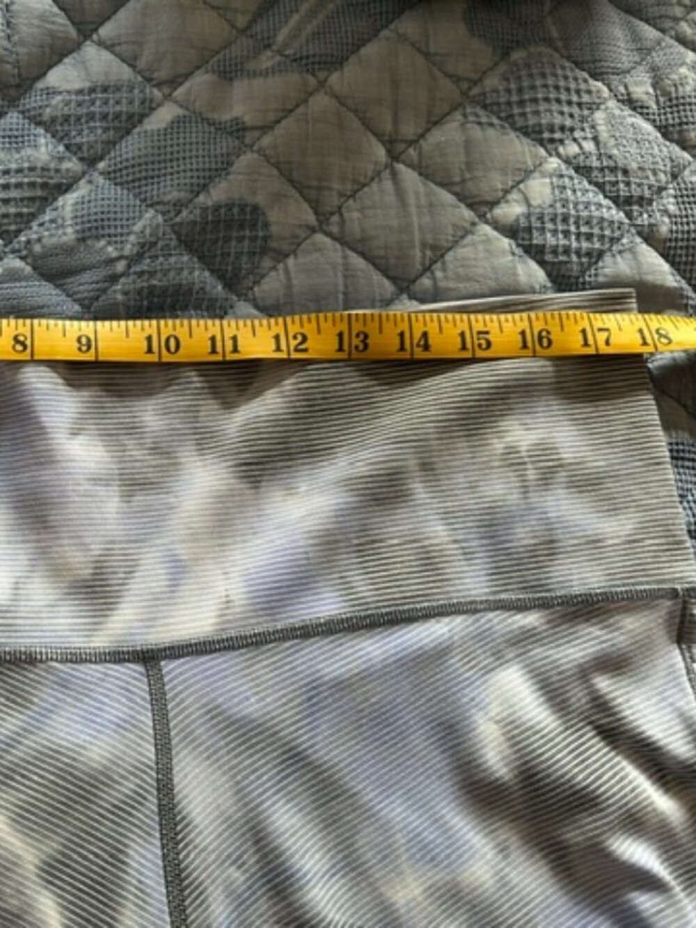 ATHLETA Capri Leggings Women's 2X Blue Salutation Stash‎ Pocket II EUC - Picture 6 of 9
